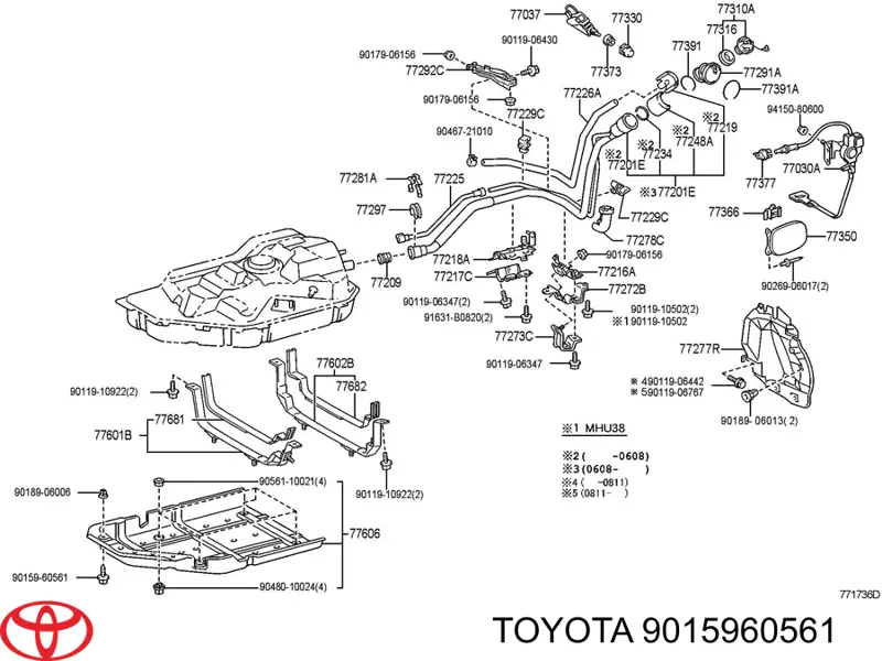  Toyota 9015960561 ціна, від 0.76 USD