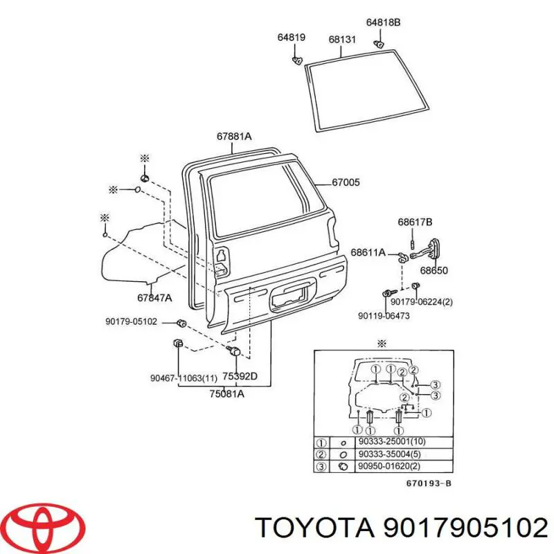 9017905102 Toyota 
