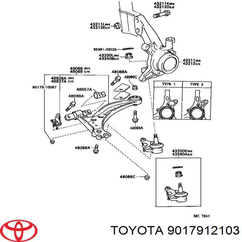  9017912103 Toyota