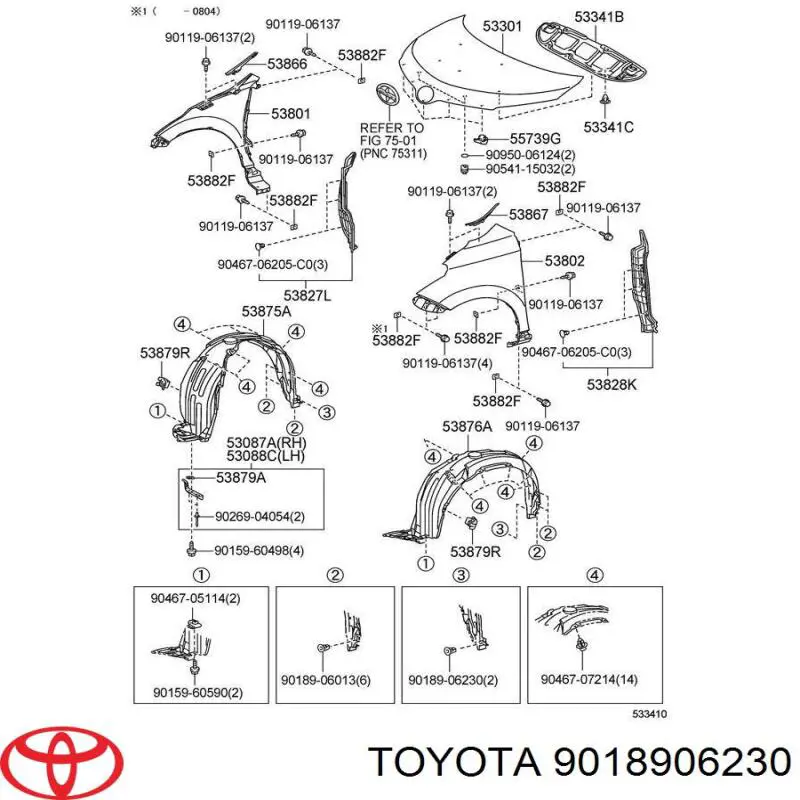 9018906230 Toyota 