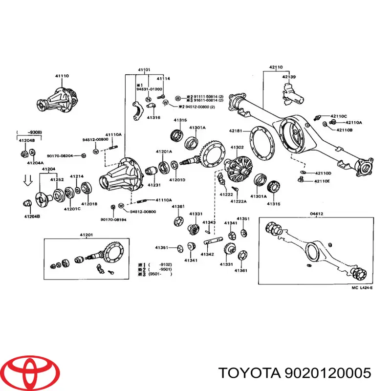  9020120005 Toyota