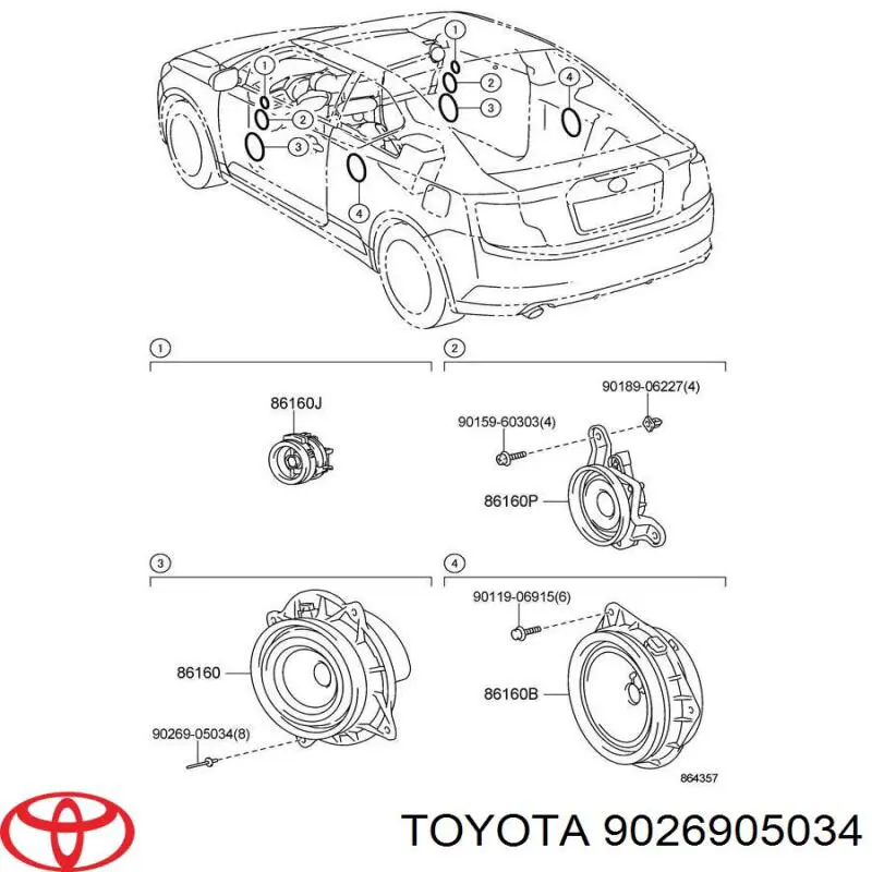  Toyota 9026905034 ціна, від 0.52 USD