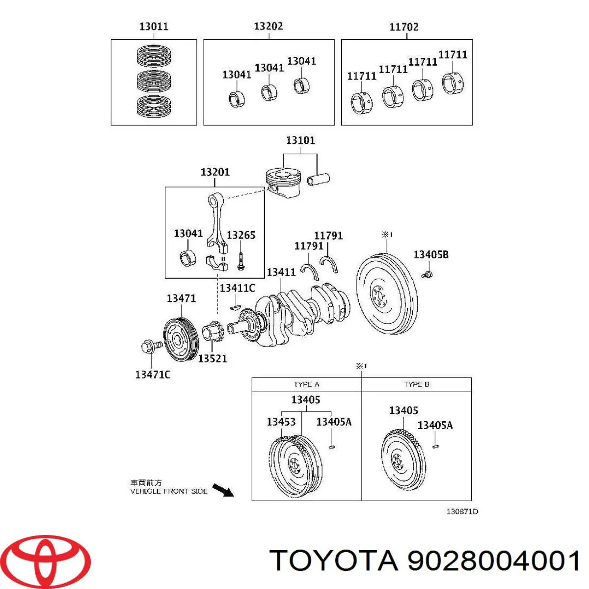 Шпонка коленвала Toyota 9028004001 ціна, від 0.76 USD
