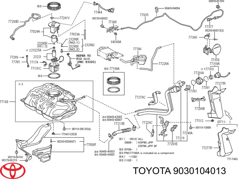 Прокладка регулятора тиску паливної рейки Toyota Auris UKP (E15) (Тойота Ауріс)