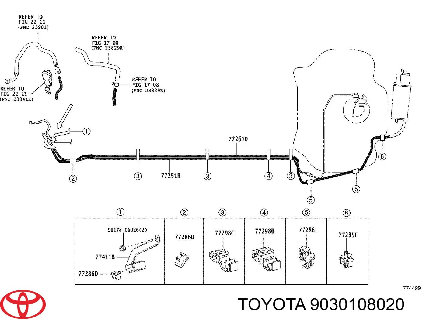 Прокладання регулятора тиску палива Toyota Yaris (Тойота Яріс)