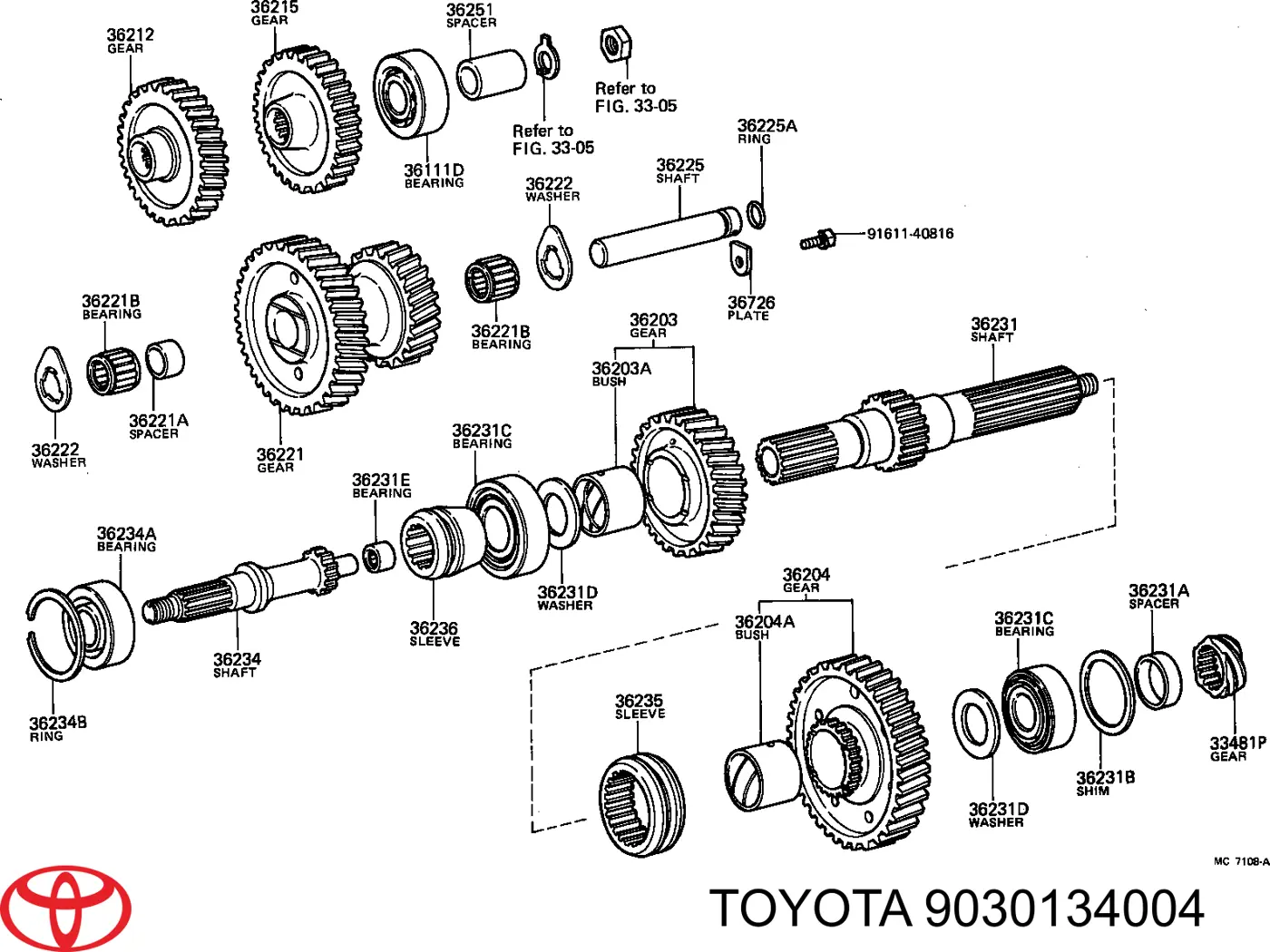  9030134004 Toyota