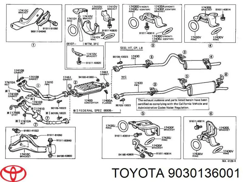 Подушка кріплення глушника Toyota 9030136001 ціна, від 0.77 USD