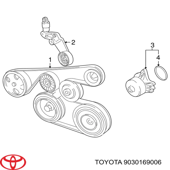 Купити 9030169006 Toyota Прокладка водяної помпи