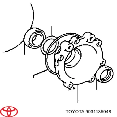 Купити 9031135048 Toyota Сальник піввісі переднього моста, лівої