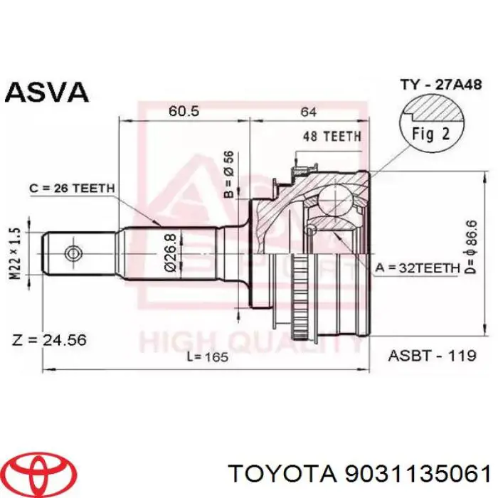 9031135061 Toyota 