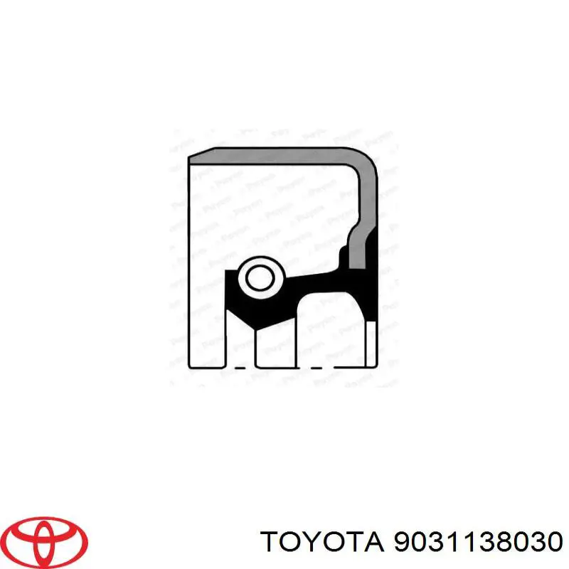 Сальник АКПП/КПП, вихідного/вторинного валу Toyota 9031138030 ціна, від 4.29 USD