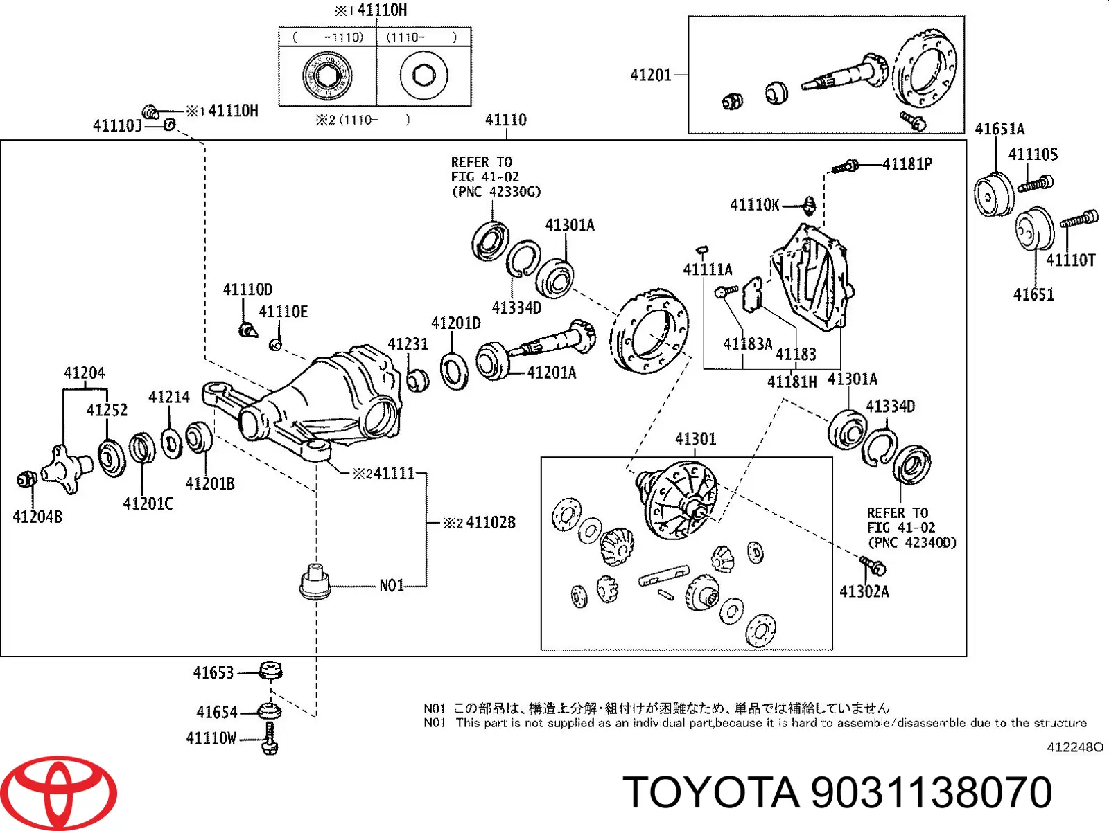 Сальник хвостовика редуктора заднього моста Toyota 9031138070 ціна, від 5.93 USD