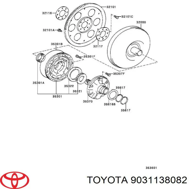 Купити 9031138082 Toyota Сальник масляного насосу