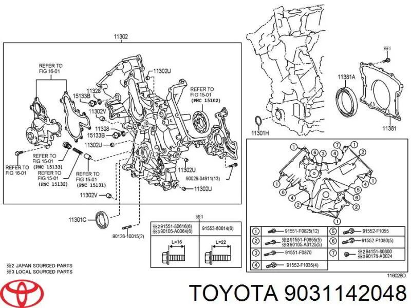 Сальник коленвала двигуна, передній Toyota 9031142048 ціна, від 5.64 USD