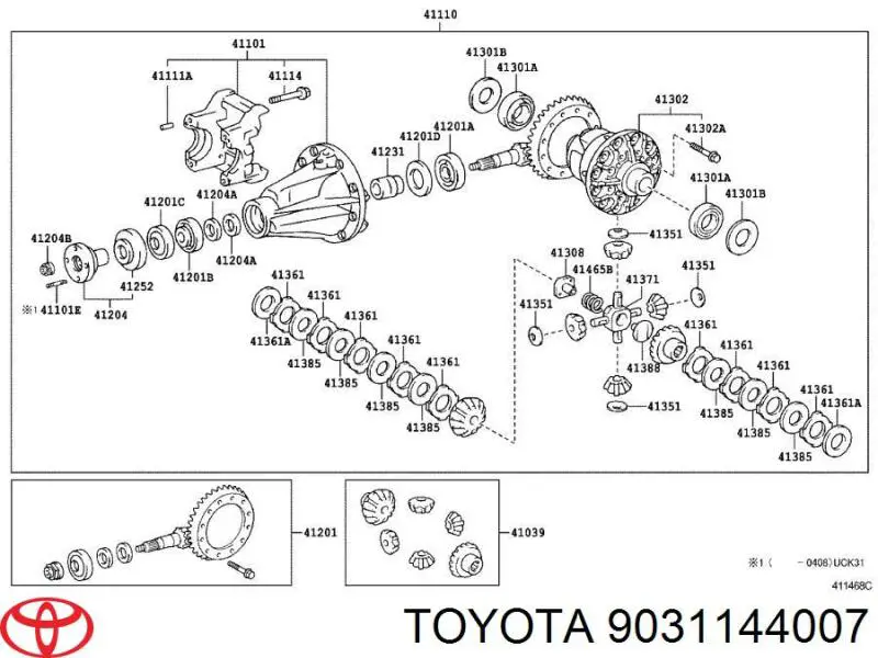  9031144007 Toyota