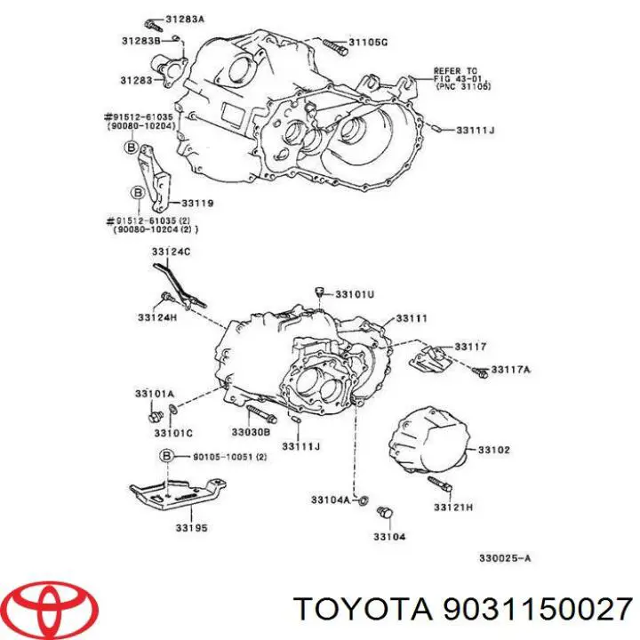 Купити 9031150010 Toyota Сальник АКПП/КПП, вал-шестерні