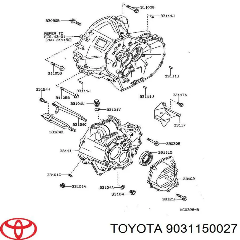 Сальник АКПП/КПП, вал-шестерні Toyota 9031150010 ціна, від 6.40 USD