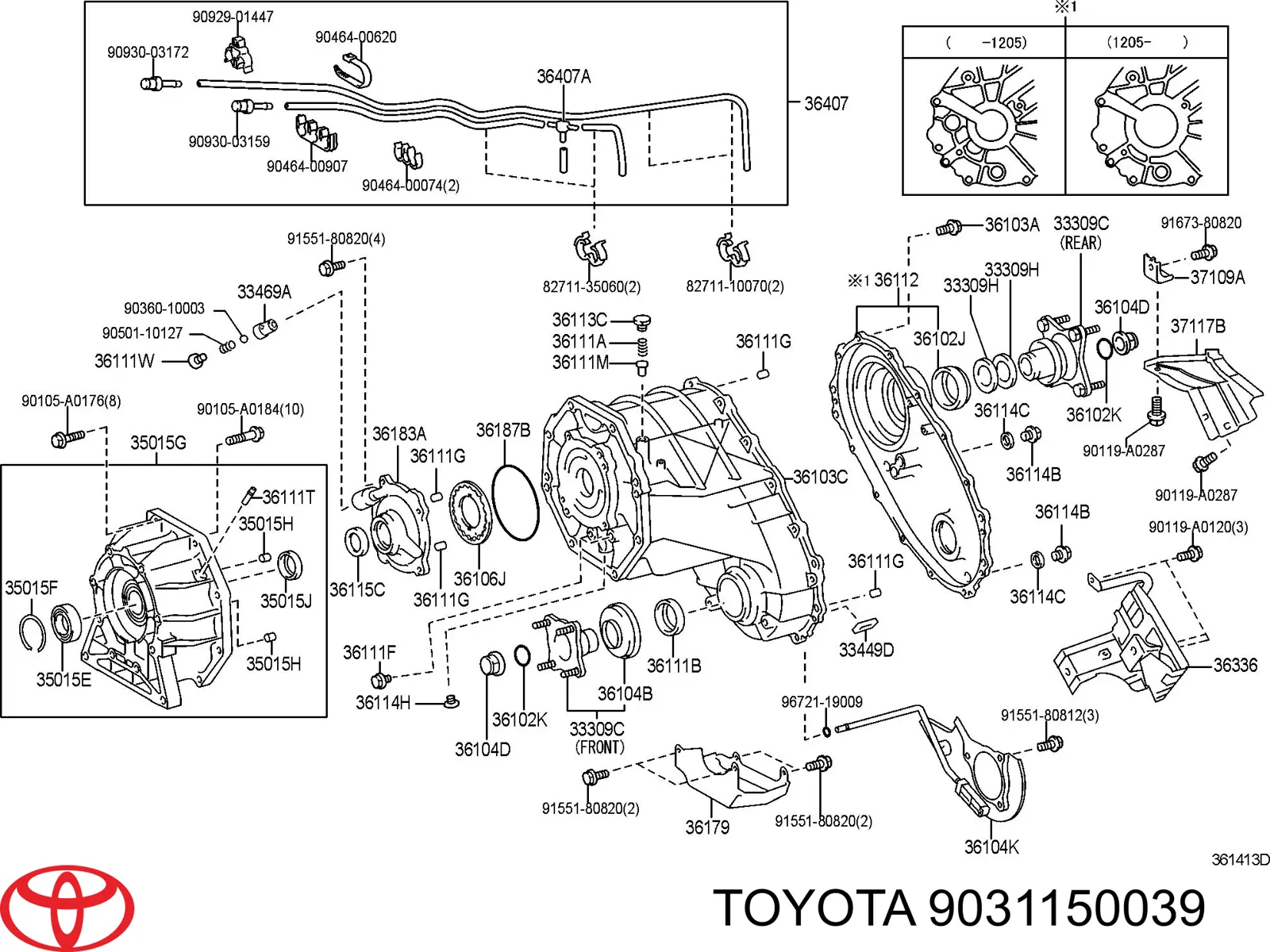 Купити 9031150039 Toyota Сальник роздавальної коробки, передній вихідний