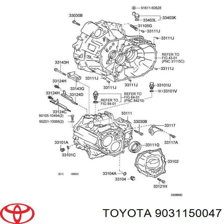Купити 9031150047 Toyota Сальник піввісі переднього моста, лівої