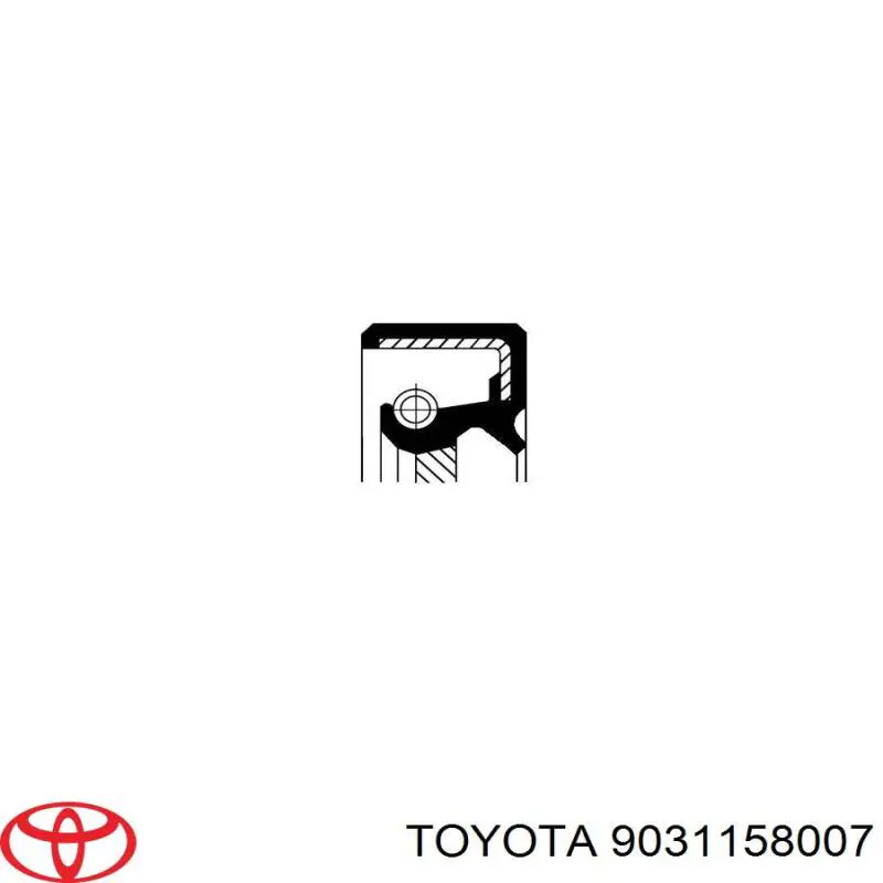 Сальник коленвала двигуна, передній Toyota 9031158007 ціна, від 7.65 USD