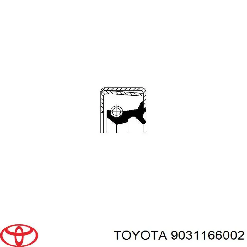 Сальник передньої маточини Toyota 9031166002 ціна, від 6.18 USD