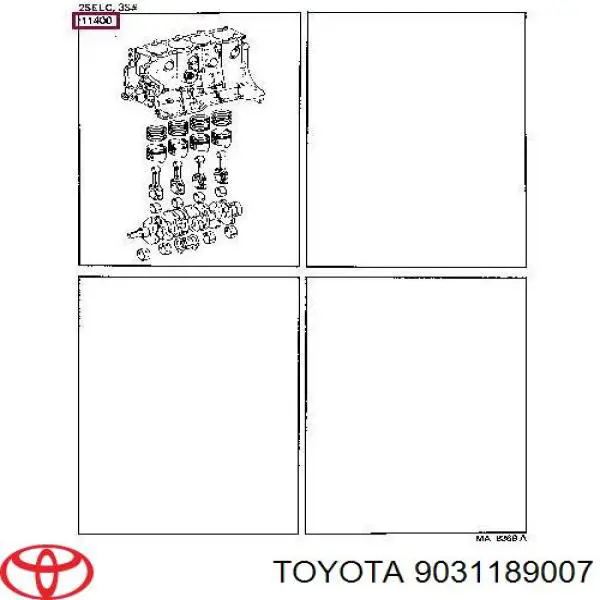 Купити 90311C0001 Toyota Сальник колінвала задній