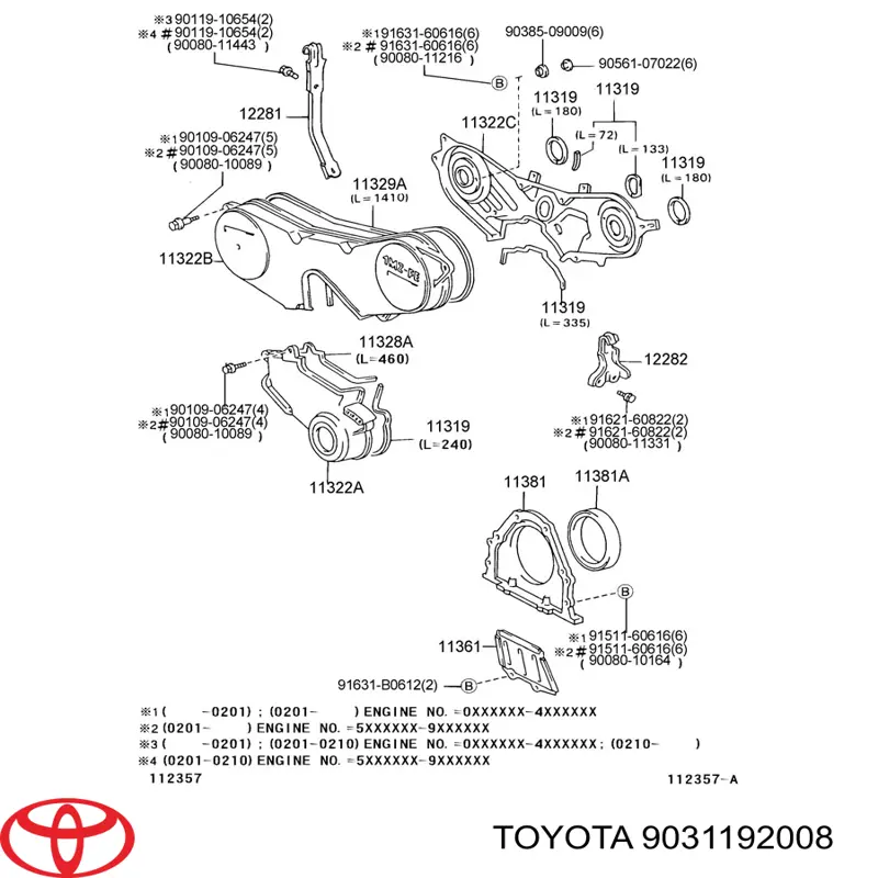 Сальник колінвала двигуна, задній Toyota 9031192008 ціна, від 22.85 USD