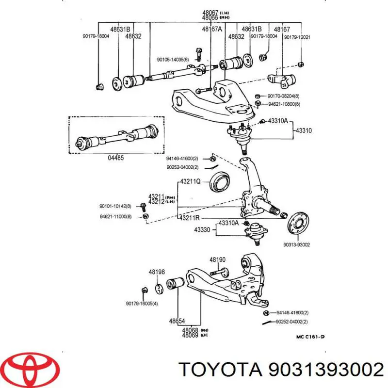 Купити 9031393002 Toyota 