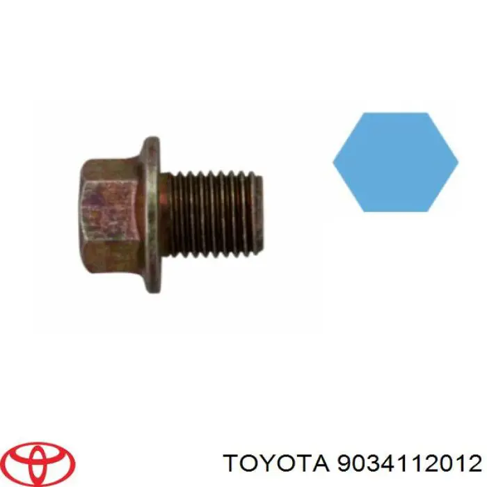 Пробка піддона двигуна 9034112012 Toyota