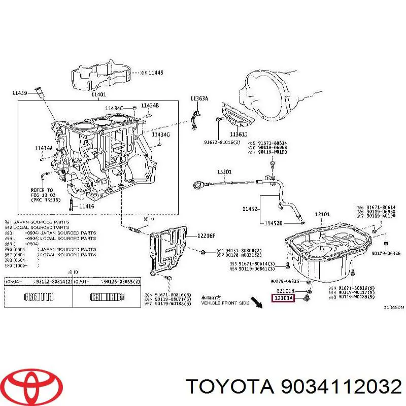 9034112032 Toyota 