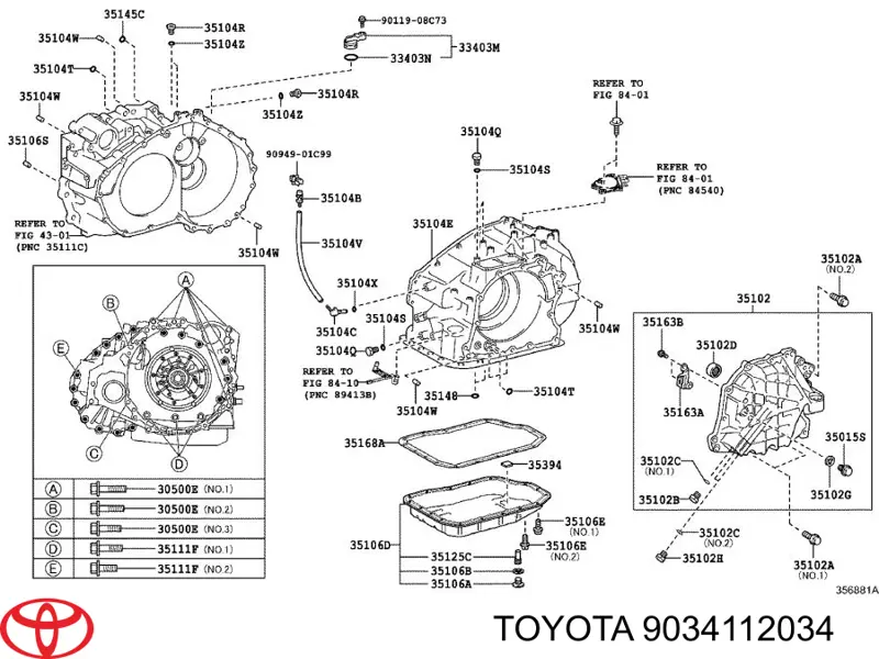 Пробка піддона АКПП Toyota 9034112034 ціна, від 3.32 USD