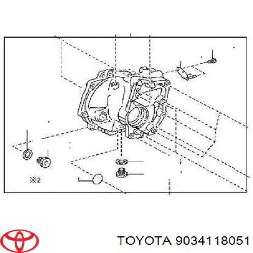 Пробка заливна заднього (переднього) моста Toyota 9034118051 ціна, від 2.75 USD