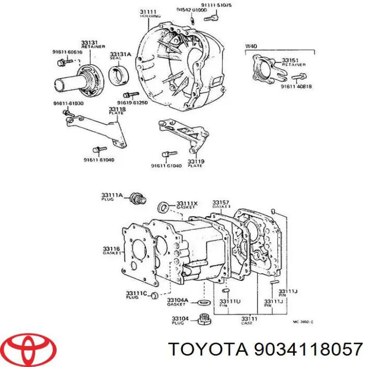 Купити 9034118057 Toyota Пробка піддона двигуна