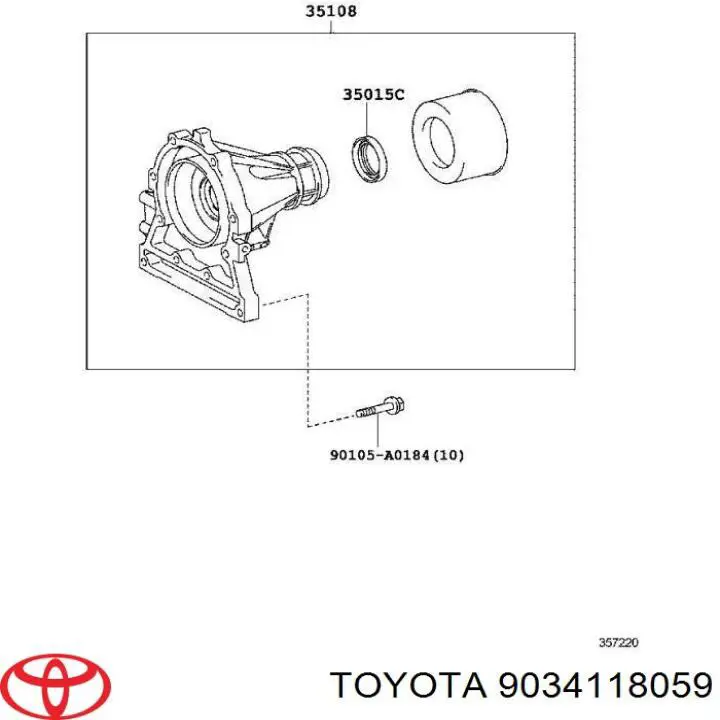 Пробка заливна КПП/АКПП Toyota 4Runner (GRN21, UZN21) (Тойота 4 раннер)