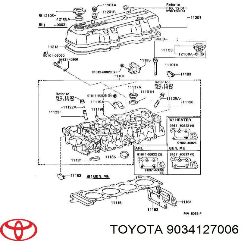 9034127006 Toyota 