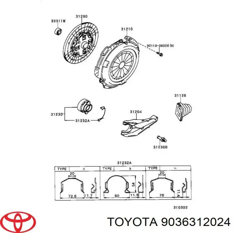  9036312024 Toyota