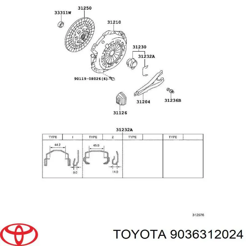  Toyota 9036312024 ціна, від 4.66 USD