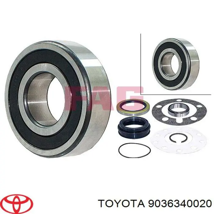 Купити 9036340020 Toyota Підшипник піввісі заднього моста