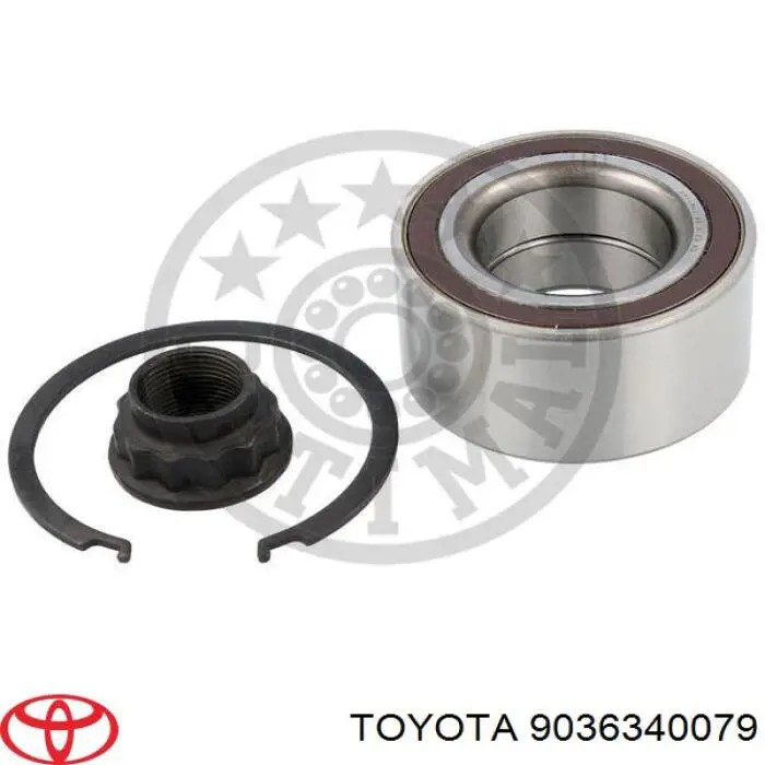 Комплект підшипник маточини передньої Toyota 9036340079 ціна, від 25.51 USD