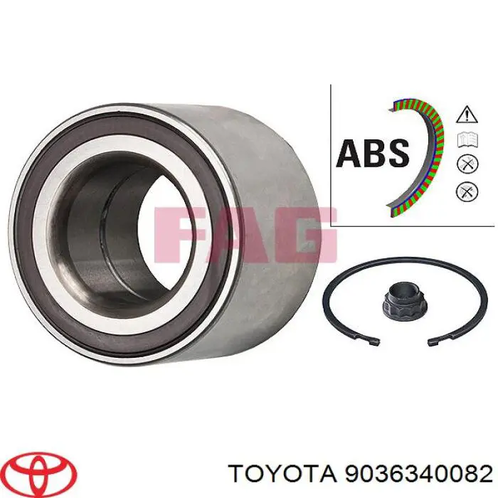 Купити 9036340082 Toyota Підшипник ступиці передньої