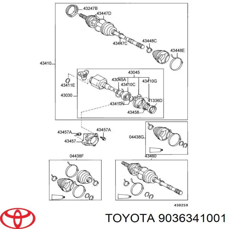 Купити 9036341001 Toyota 
