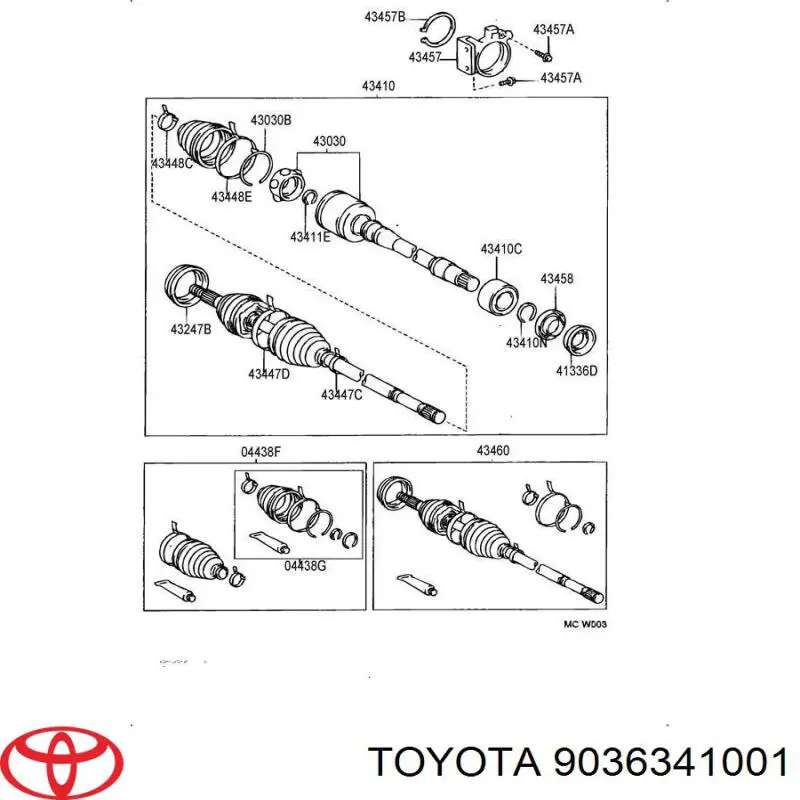 9036341001 Toyota 