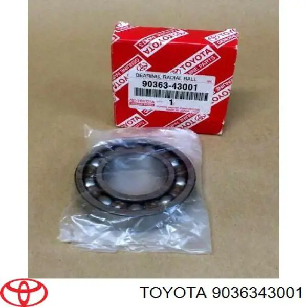Підшипник диференціалу переднього моста Toyota 9036343001 ціна, від 16.82 USD