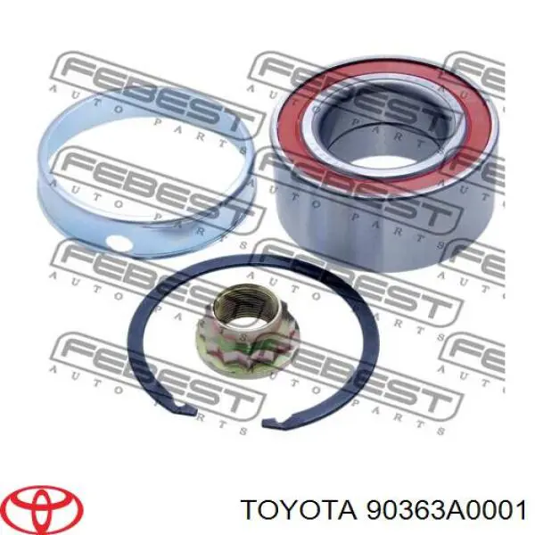 Підшипник маточини передньої 90363A0001 Toyota