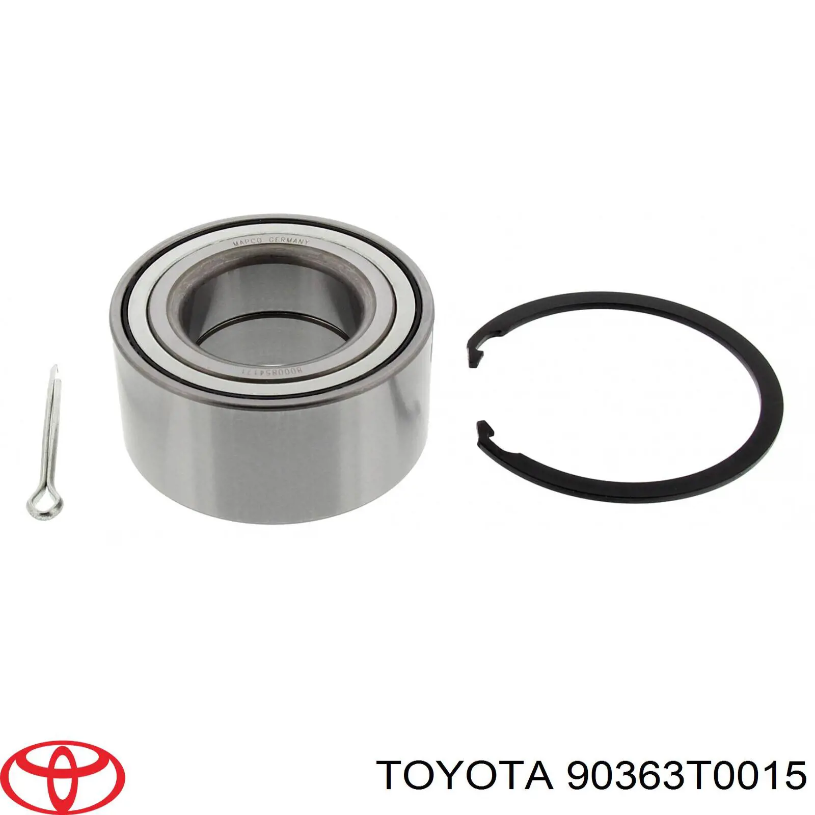 Комплект підшипник маточини передньої Toyota 90363T0015 ціна, від 25.75 USD
