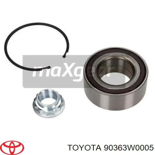 Комплект підшипник маточини передньої Toyota 90363W0005 ціна, від 32.33 USD