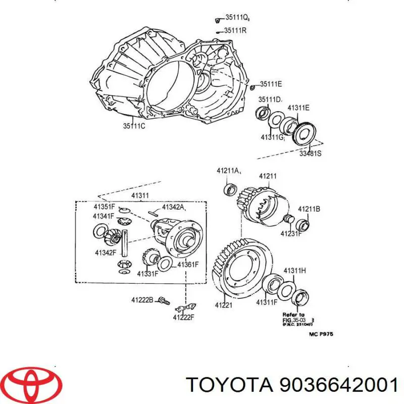  Toyota 9036642001 ціна, від 35.88 USD