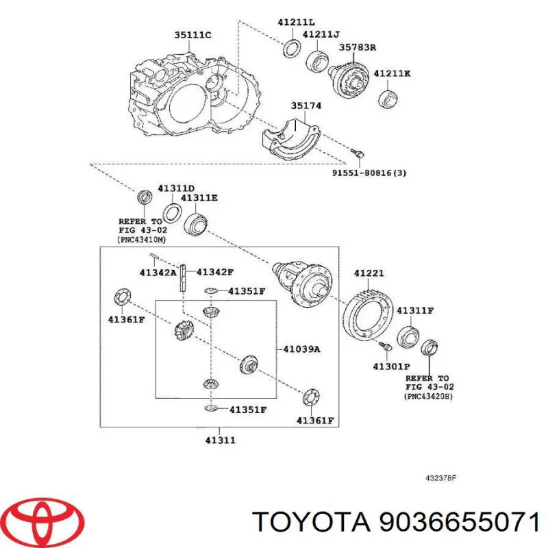 9036655071 Toyota 