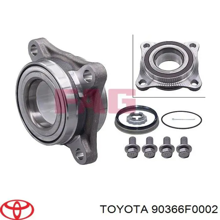 Підшипник маточини передньої 90366F0002 Toyota