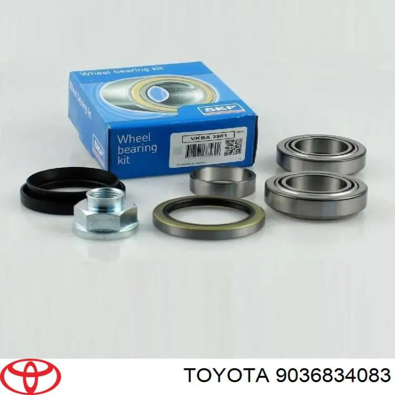 Купити 9036834083 Toyota Підшипник маточини задньої, зовнішній